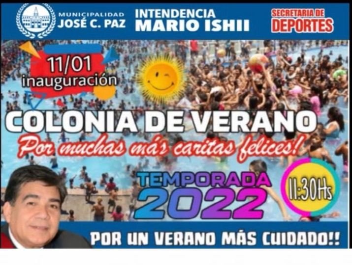 JOSE C PAZ COLONIA VACACIONES