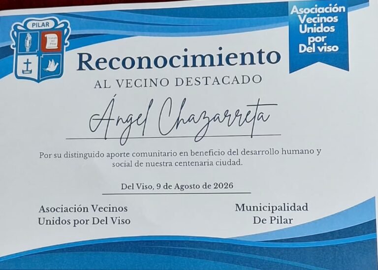 DEL VISO RECONOCIMIENTO 9 AGOSTO 2026